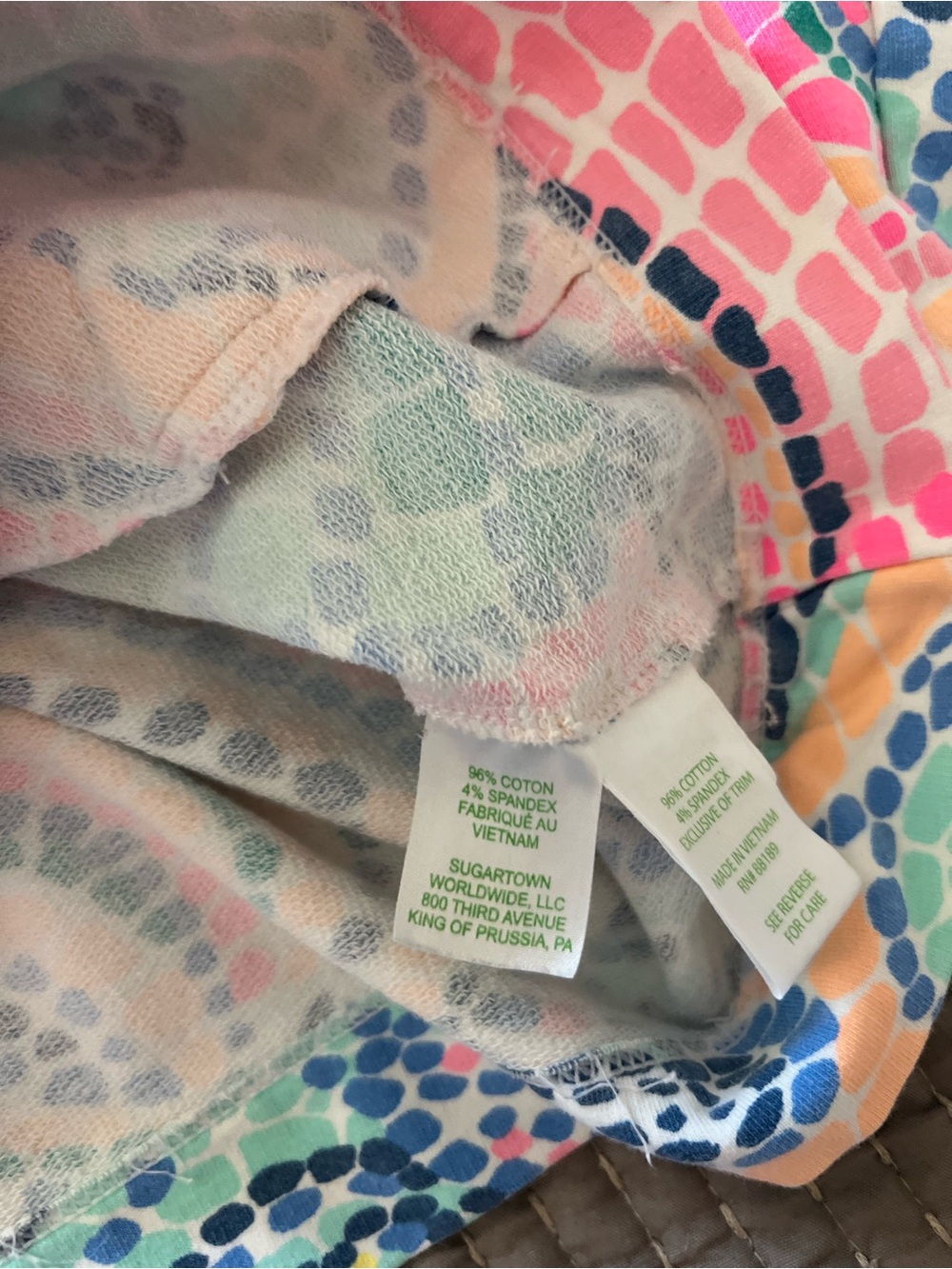 Lilly Pulitzer Skipper Popover Title Wave Mosaic 1/2 Zip Long Sleeve Size S - Picture 11 of 14